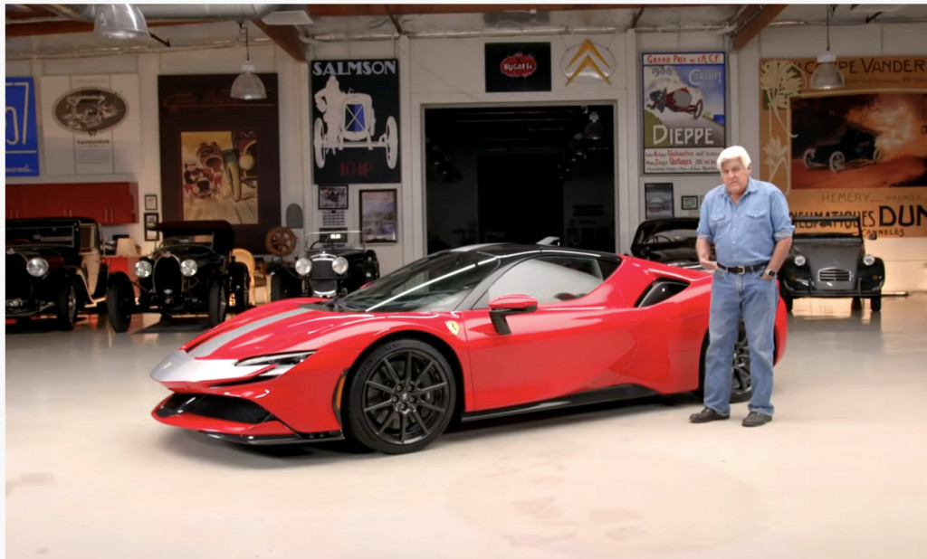 Jay Leno cu un Ferrari S90