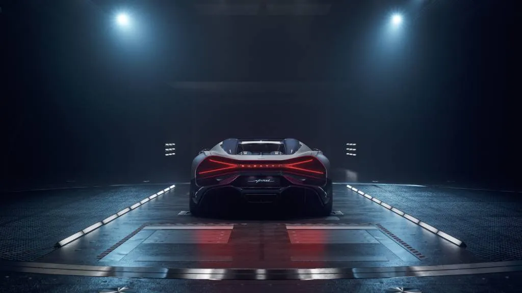 Bugatti Mistral - teste în tunelul de vânt