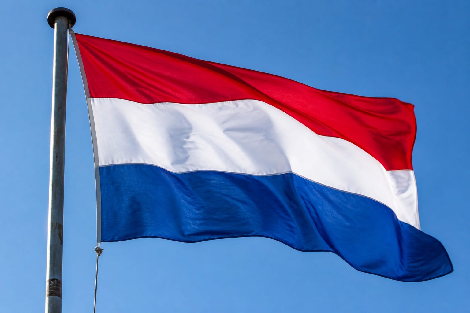 Steagul Netherlands în vânt