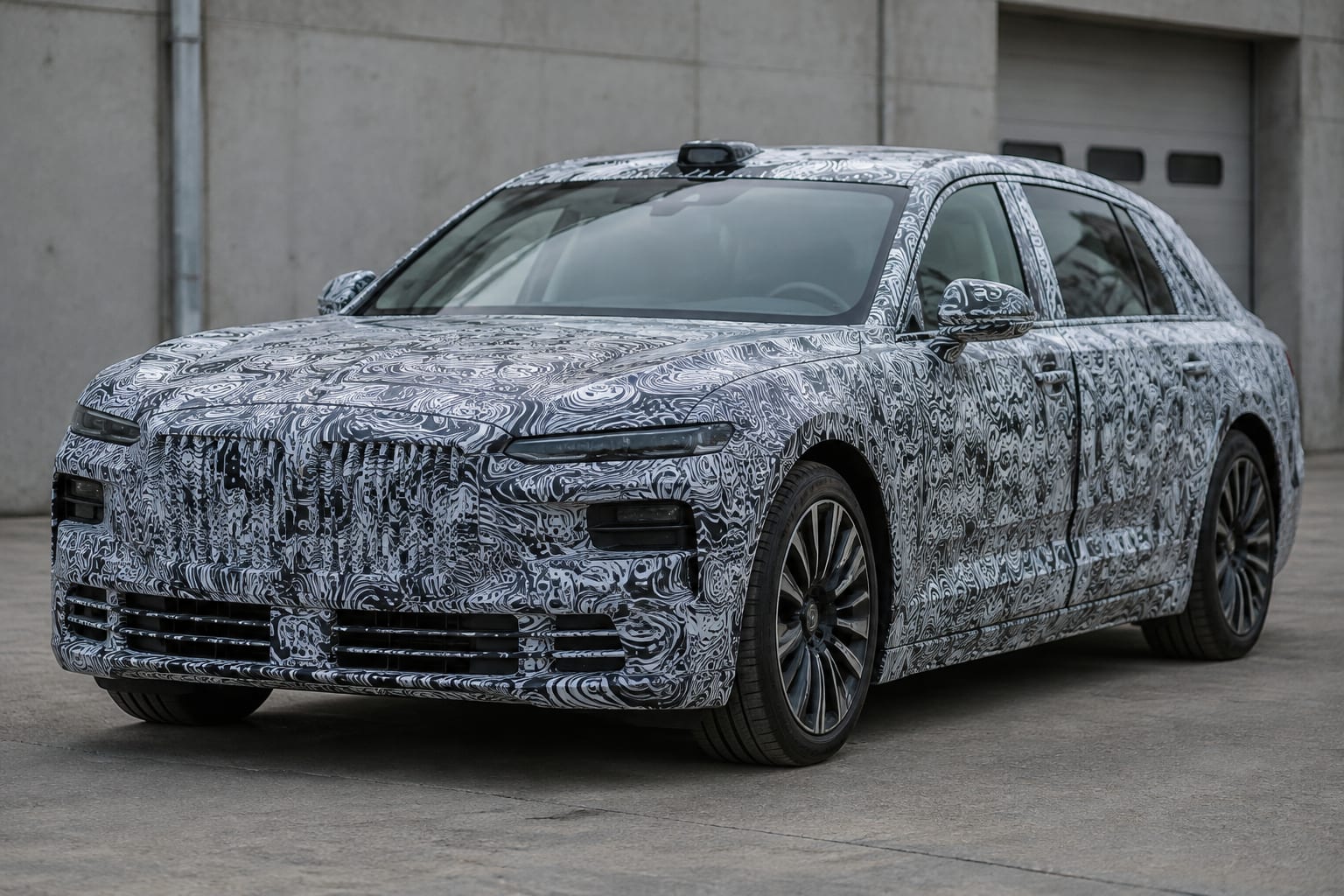 Limuzină electrică Yangwang cu LiDAR
